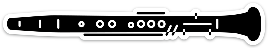 Clarinet Sticker TB Winds clarinet-sticker-tb-winds