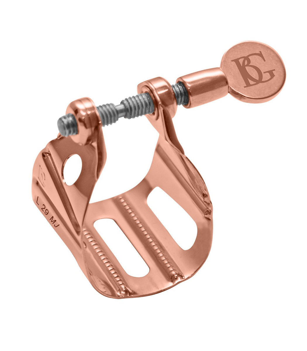 Ligature BG ténor L49 Tradition plaquée or rose - Atelier Sax Ligature BG ténor L49 Tradition plaquée or rose - Atelier Sax