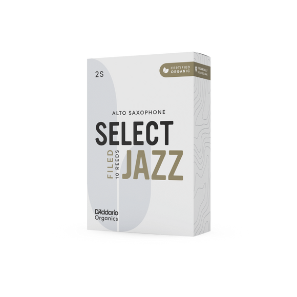D'Addario Organic Select Jazz Filed Alto Saxophone Reeds