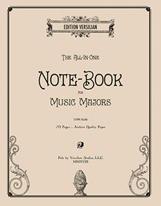 Staff Paper and Notebook for Music Majors